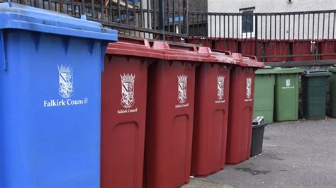 “Food waste collections are operating as per the schedule. . Falkirk council bins
